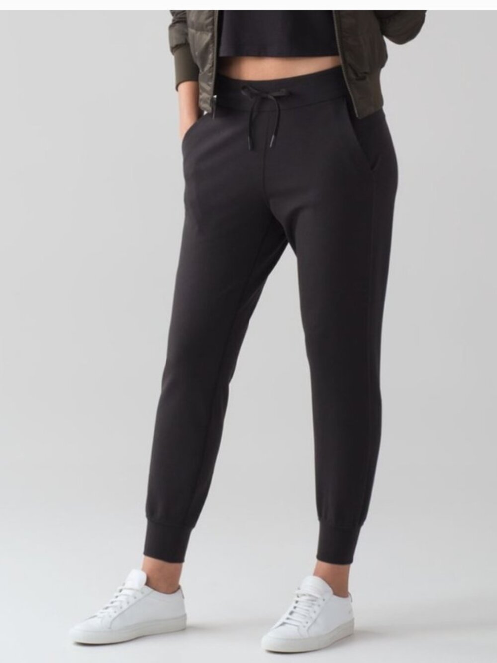 Lululemon On Track Joggers, Black, Size 4